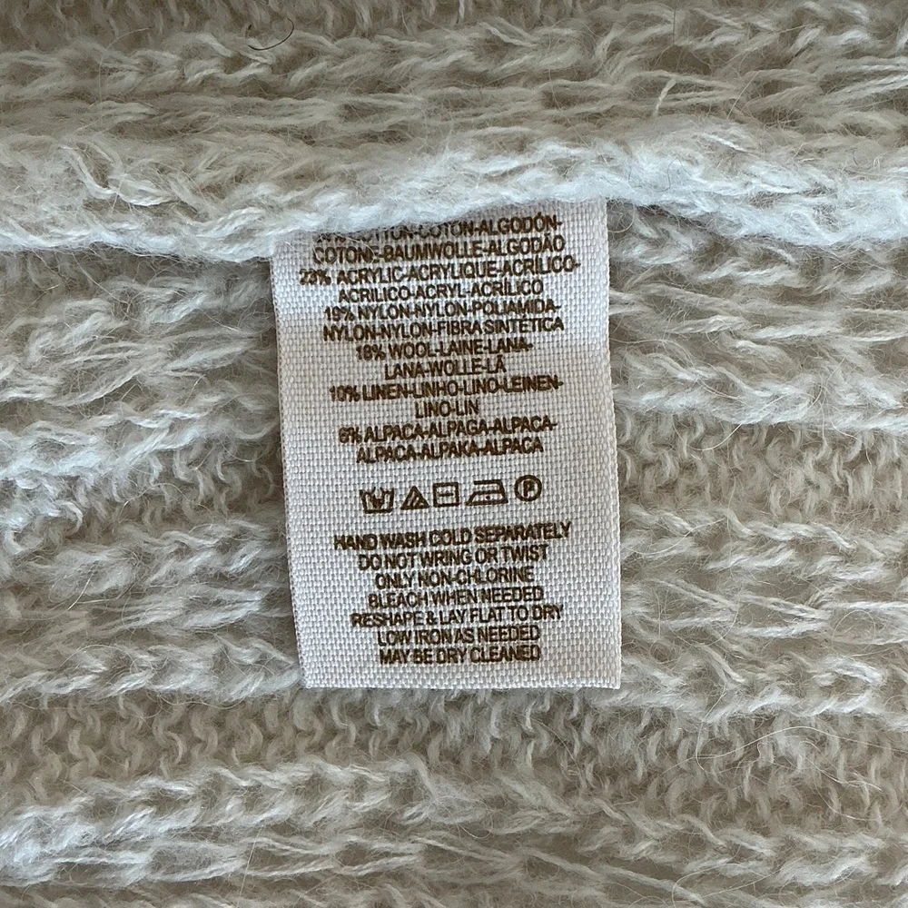 Free People Cream Long Sleeve Knit Dress - Picture 4 of 5